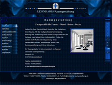 Tablet Screenshot of leondaris-raumgestaltung.de